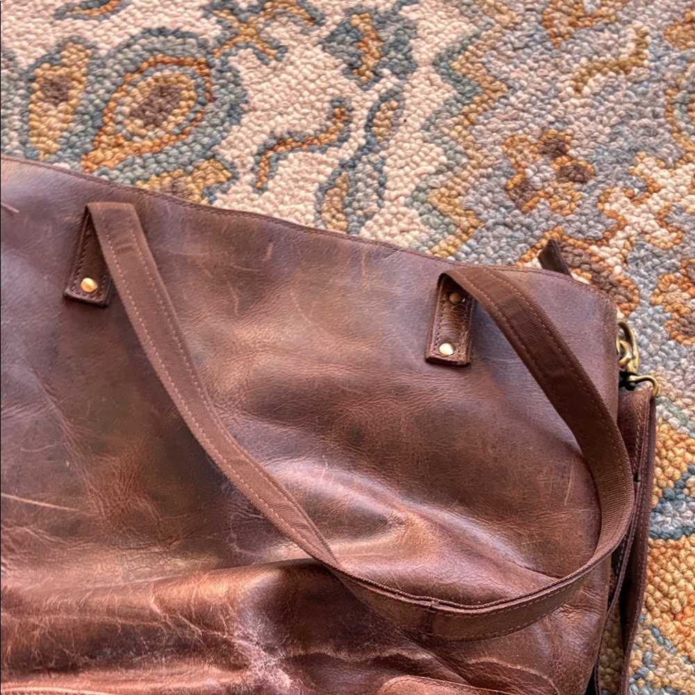 Brown Leather computer / commuter Bag